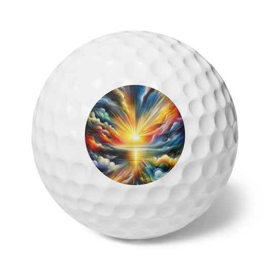 Dawn New Consciousness Golf Balls, 6pcs - ATUH.ART