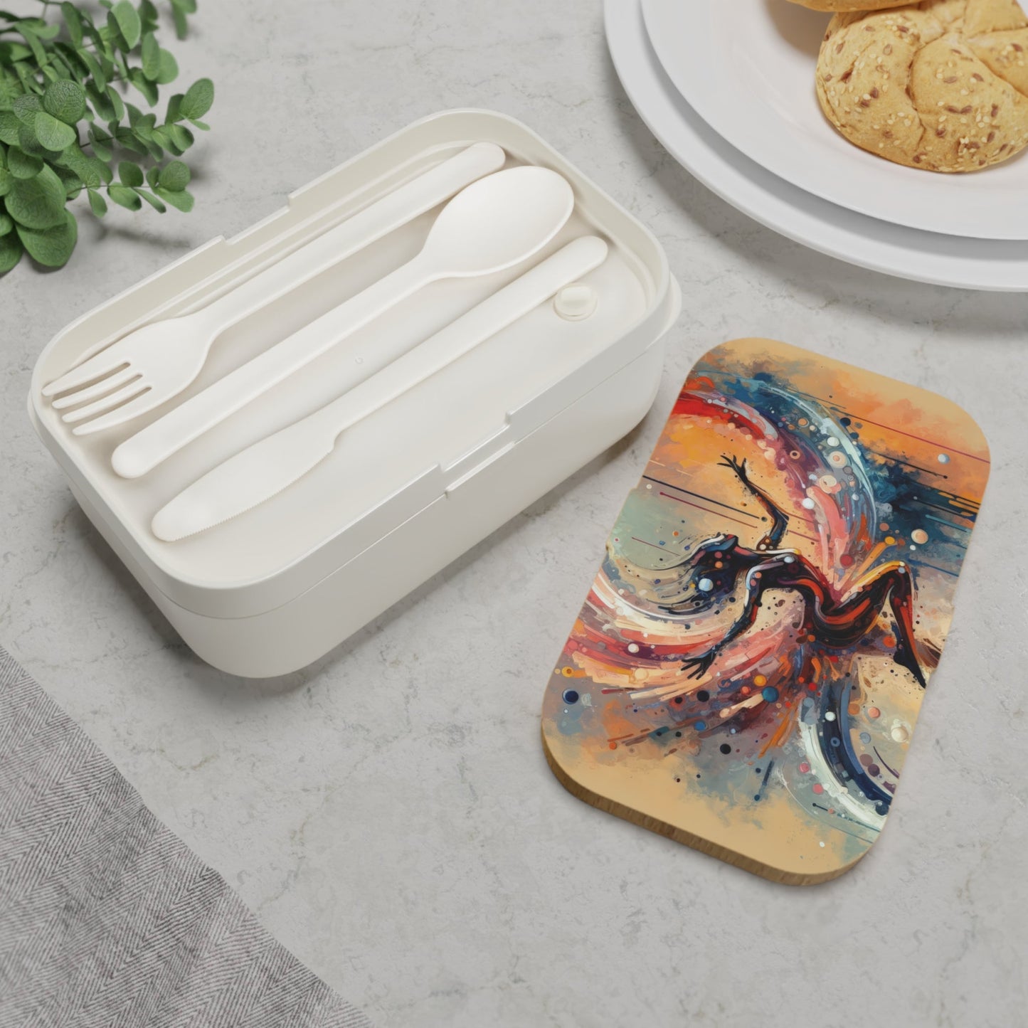 Decision Dance Tachism Bento Lunch Box - ATUH.ART