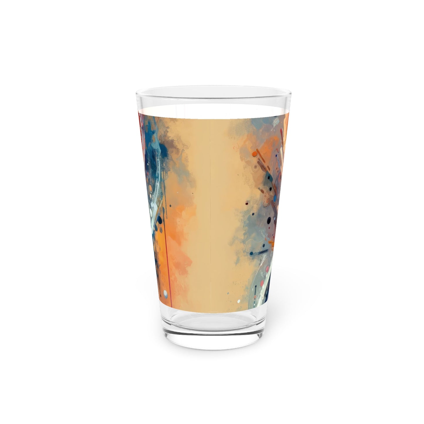 Decision Dance Tachism Pint Glass, 16oz - ATUH.ART