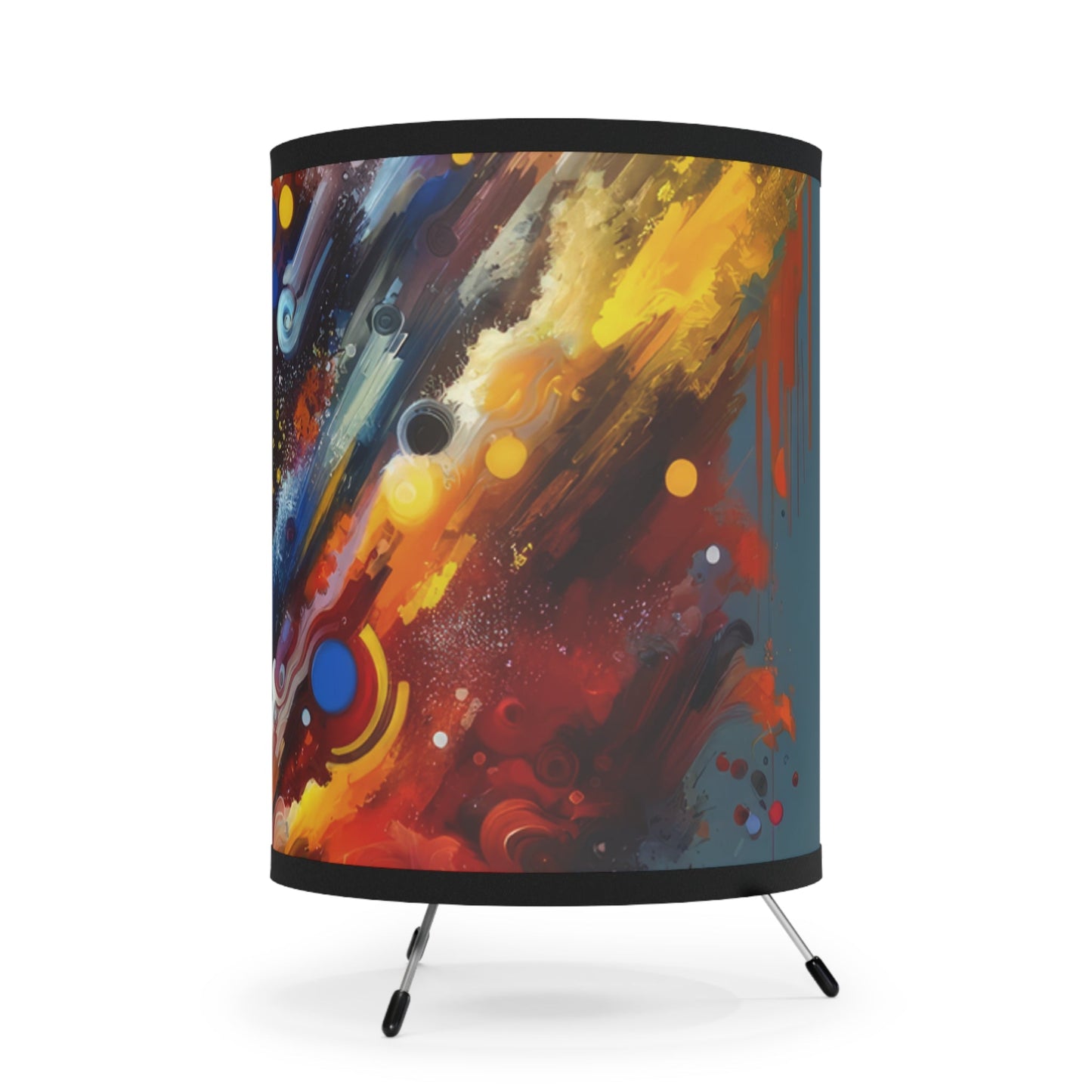 Decisive Mental Action Tripod Lamp with High-Res Printed Shade, US\CA plug - ATUH.ART