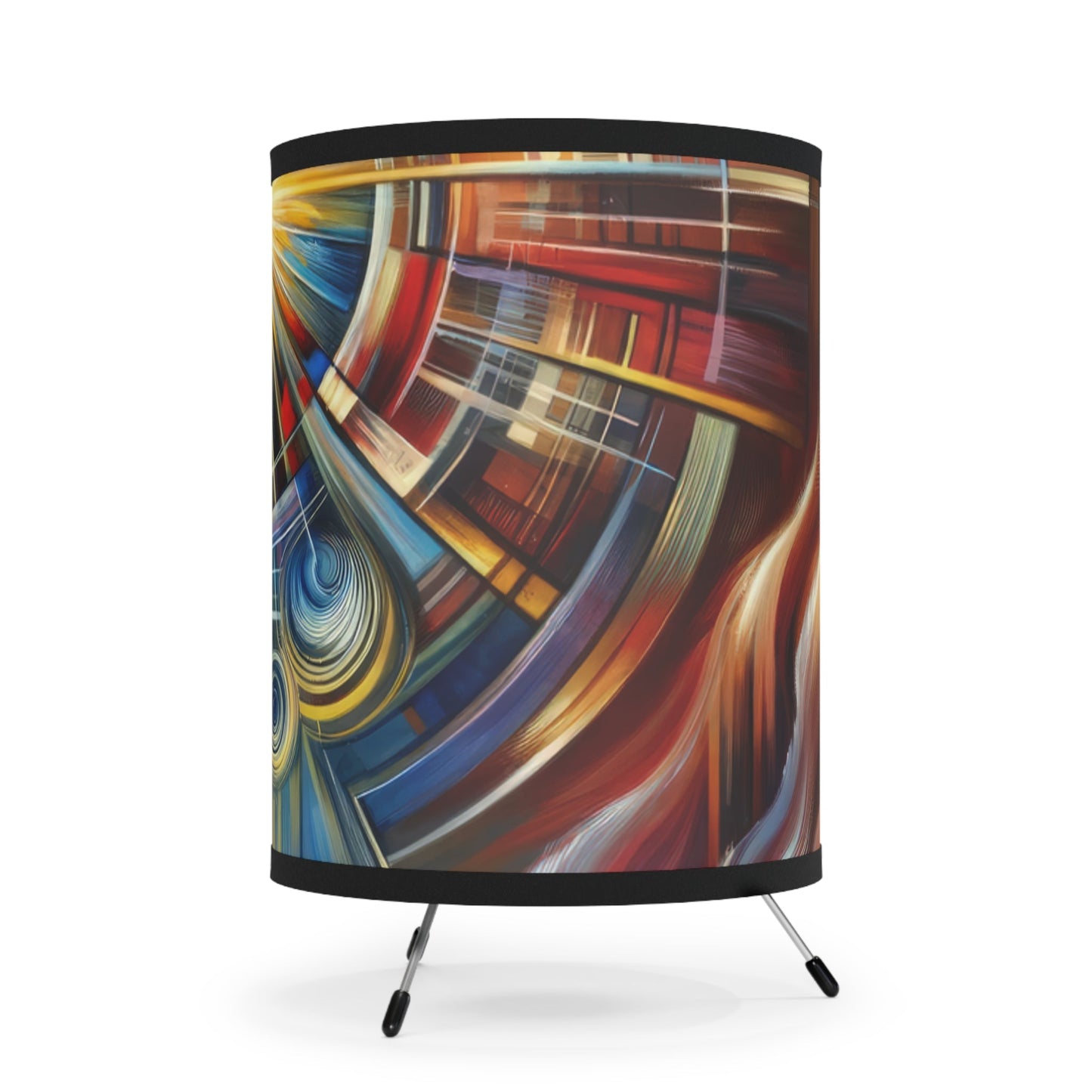 Declaration Movement Transformation Tripod Lamp with High-Res Printed Shade, US\CA plug - ATUH.ART
