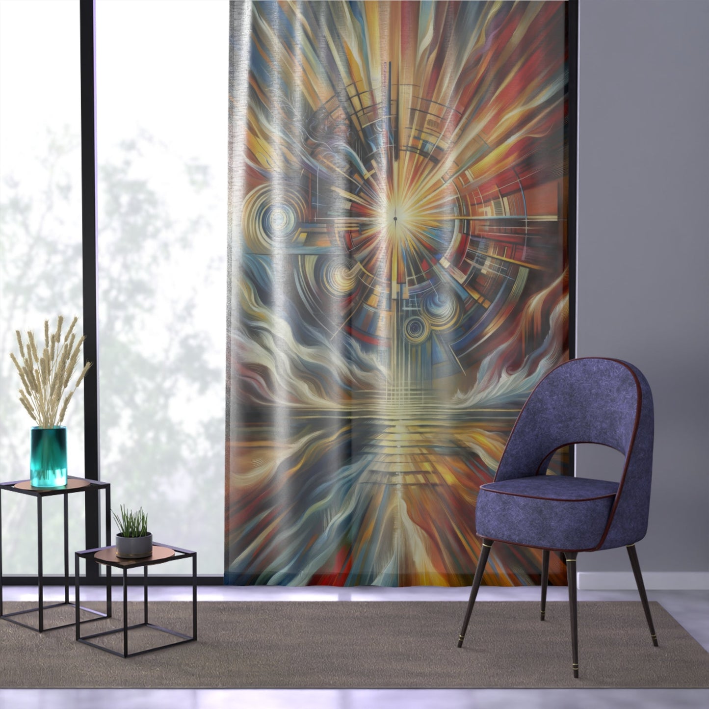 Declaration Movement Transformation Window Curtain - ATUH.ART