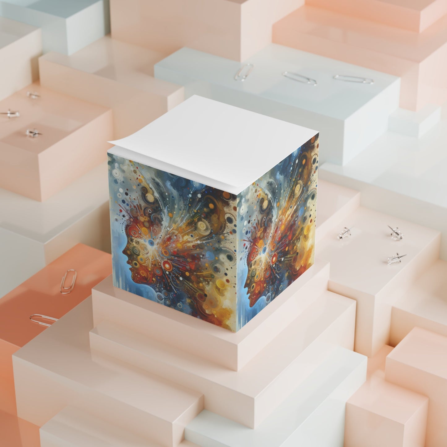 Desire Visualization Tachism Note Cube - ATUH.ART