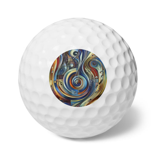 Dexterity Empathetic Repetition Golf Balls, 6pcs - ATUH.ART