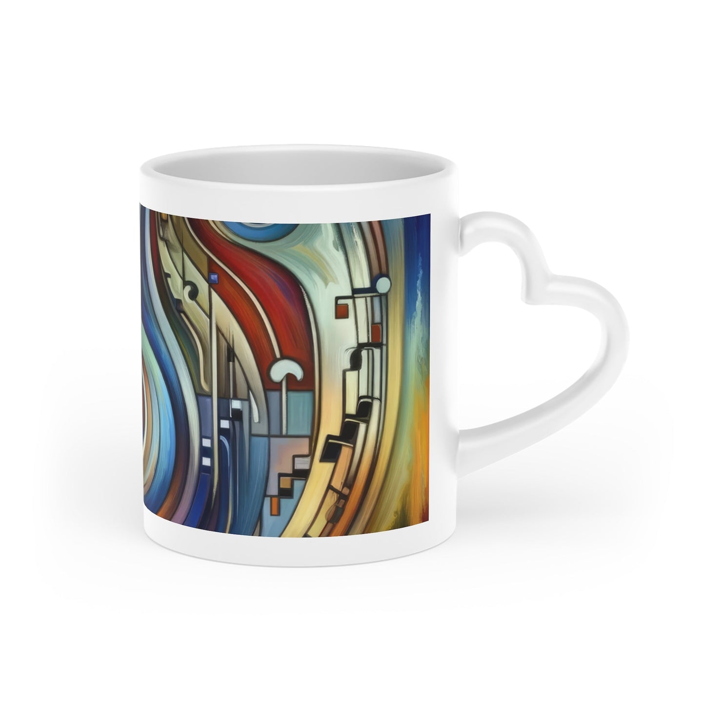 Dexterity Empathetic Repetition Heart-Shaped Mug - ATUH.ART