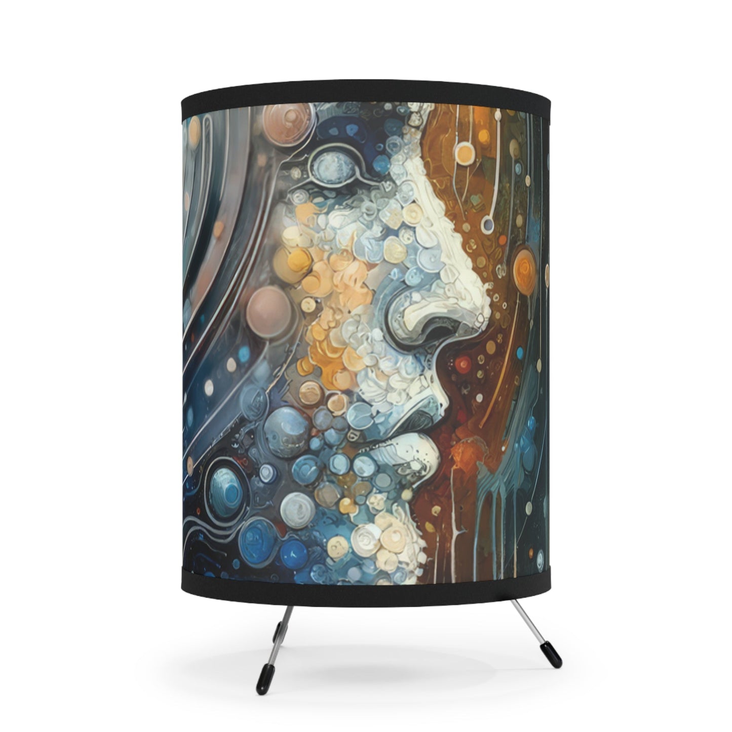 Dialogue Nuances Attunement Tripod Lamp with High-Res Printed Shade, US\CA plug - ATUH.ART