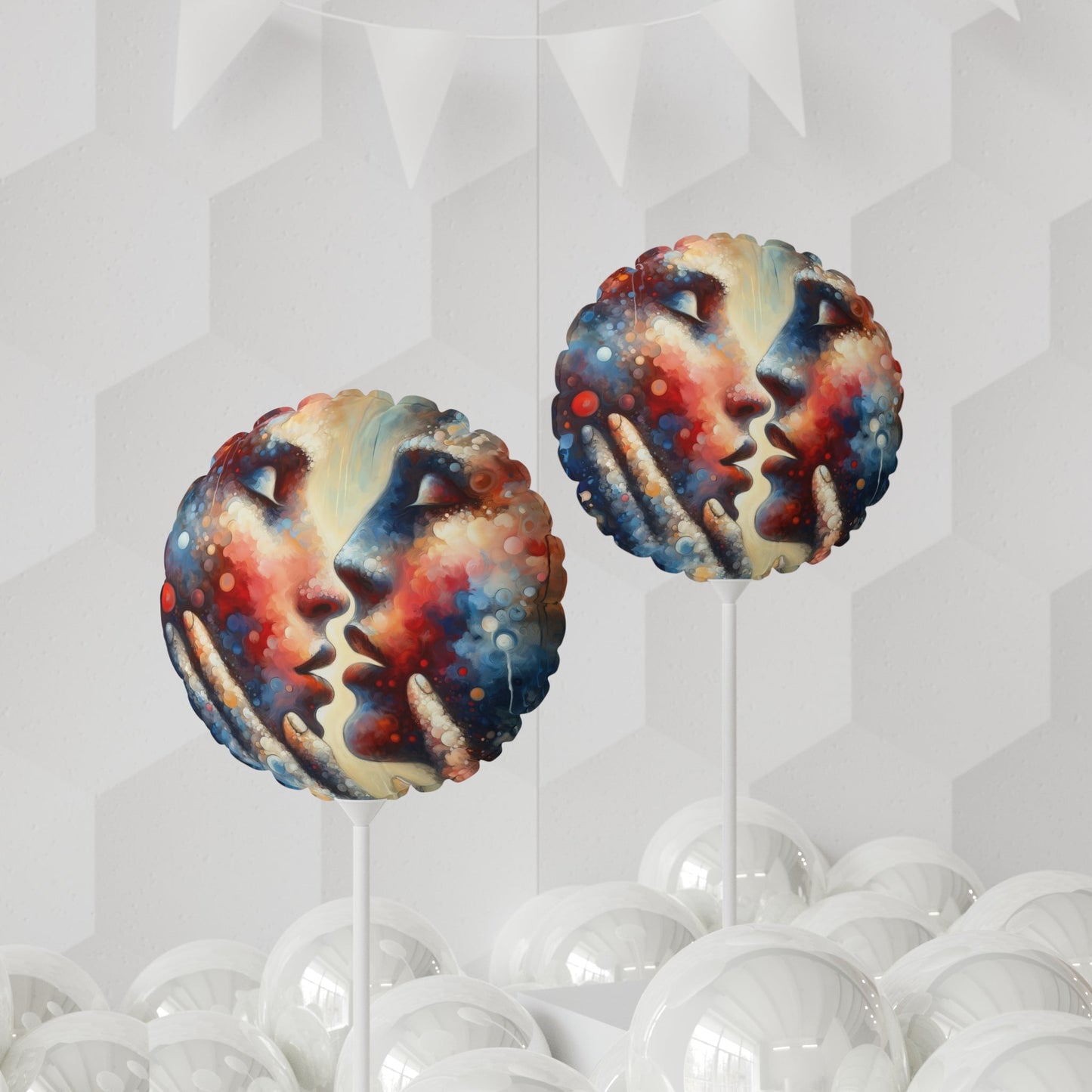 Dialogue Trust Tachism Balloon (Round and Heart-shaped), 11" - ATUH.ART