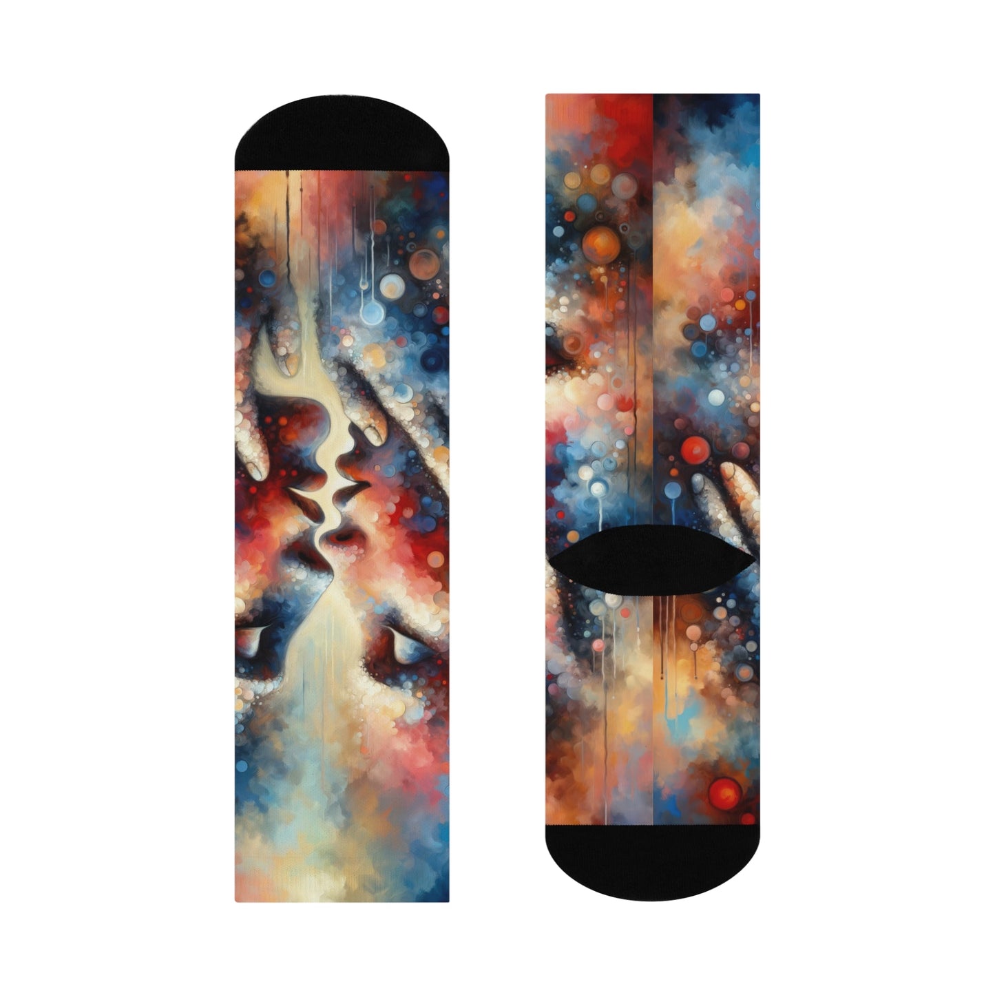 Dialogue Trust Tachism Cushioned Crew Socks - ATUH.ART