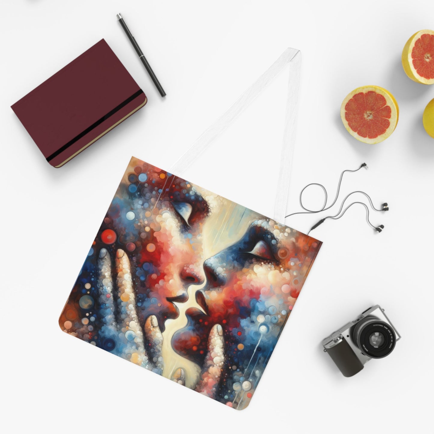 Dialogue Trust Tachism Shoulder Tote Bag (AOP) - ATUH.ART