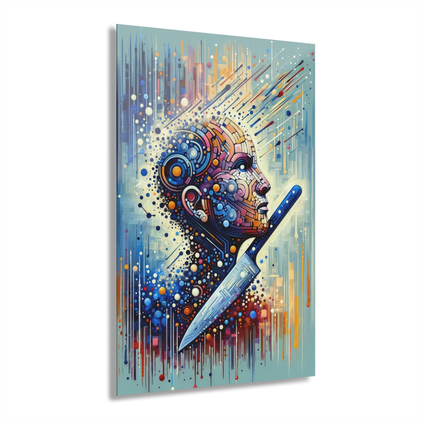 Digital Carving Abstract Acrylic Prints (French Cleat Hanging) - ATUH.ART