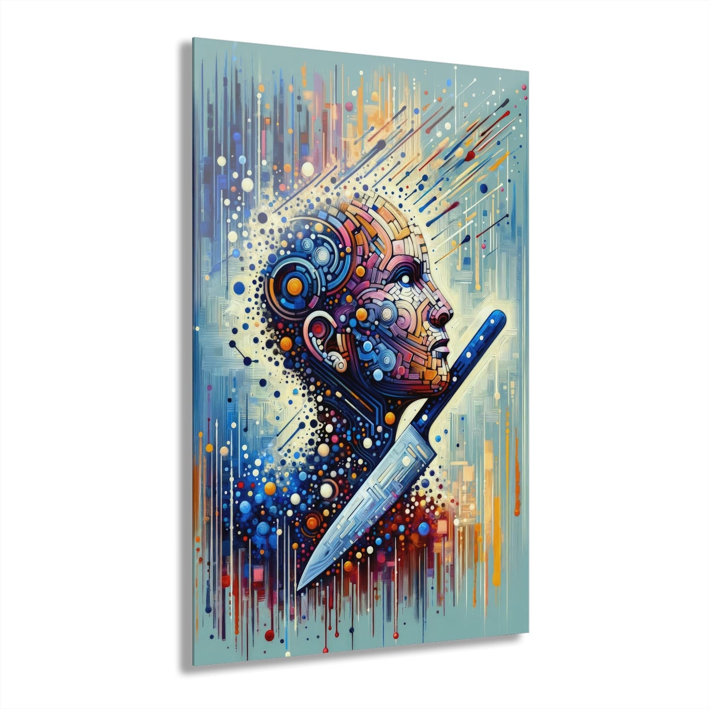 Digital Carving Abstract Acrylic Prints (French Cleat Hanging) - ATUH.ART