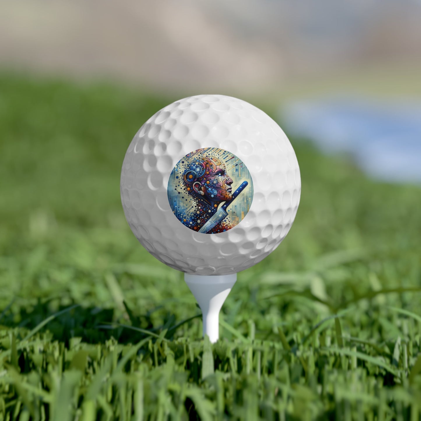 Digital Carving Abstract Golf Balls, 6pcs - ATUH.ART