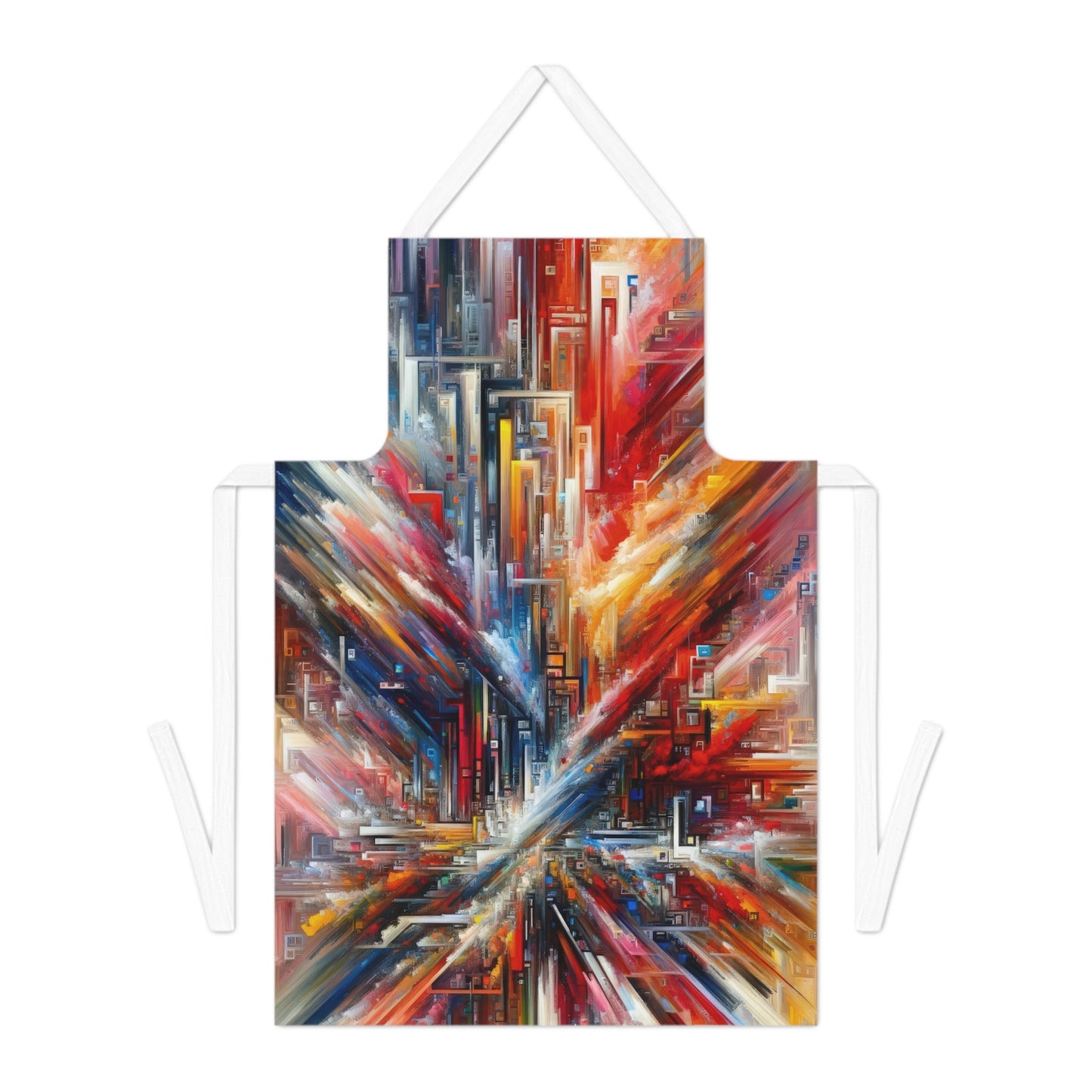 Digital Chaos Symphony Adult Apron (AOP) - ATUH.ART