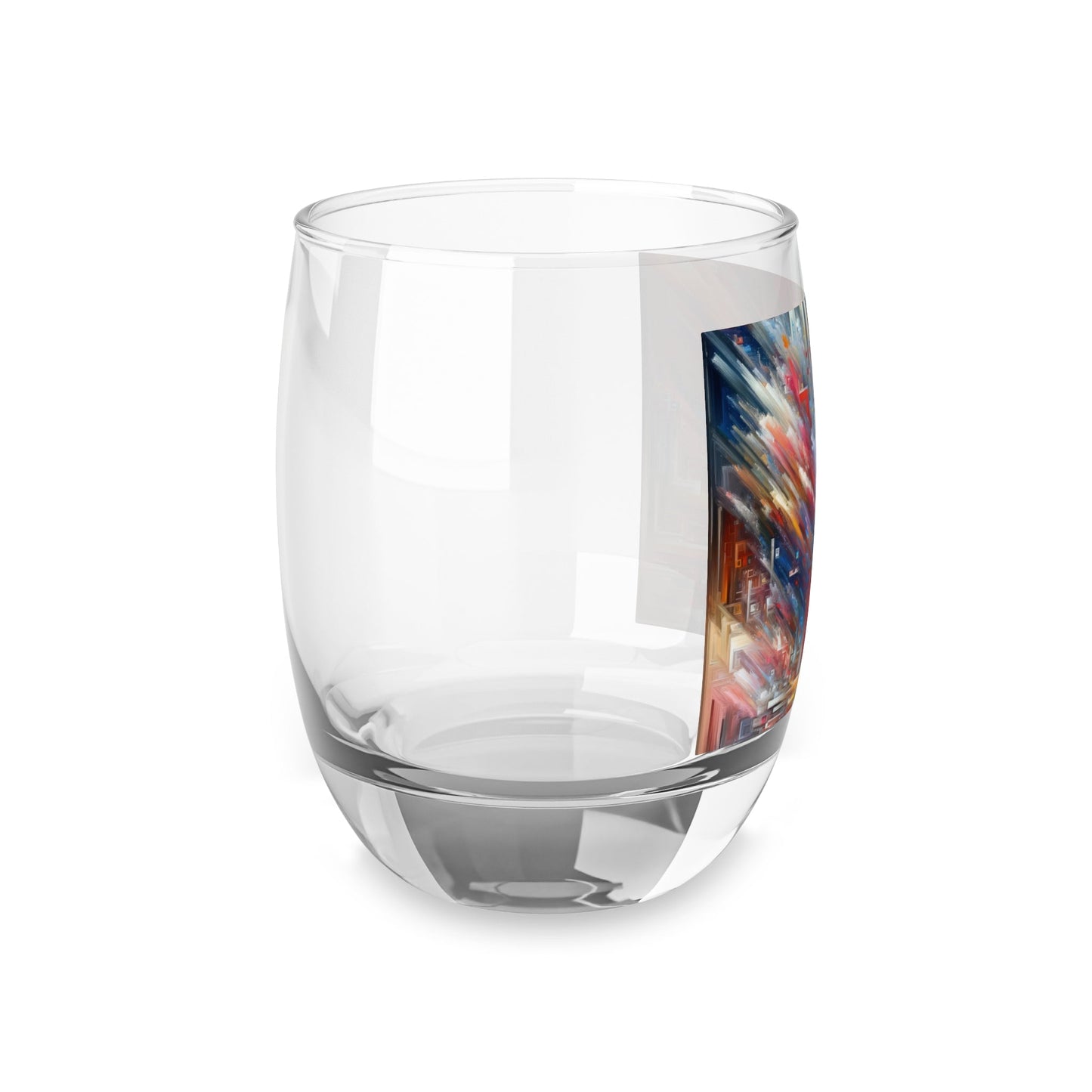 Digital Chaos Symphony Whiskey Glass - ATUH.ART