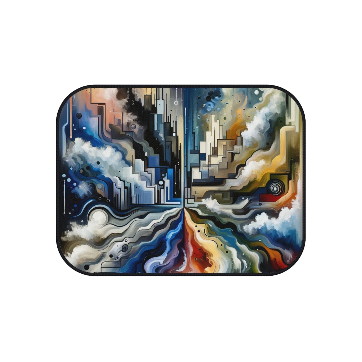 Digital Divide Navigation Car Mats (Set of 4) - ATUH.ART