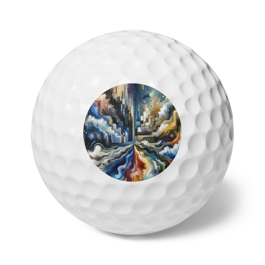 Digital Divide Navigation Golf Balls, 6pcs - ATUH.ART