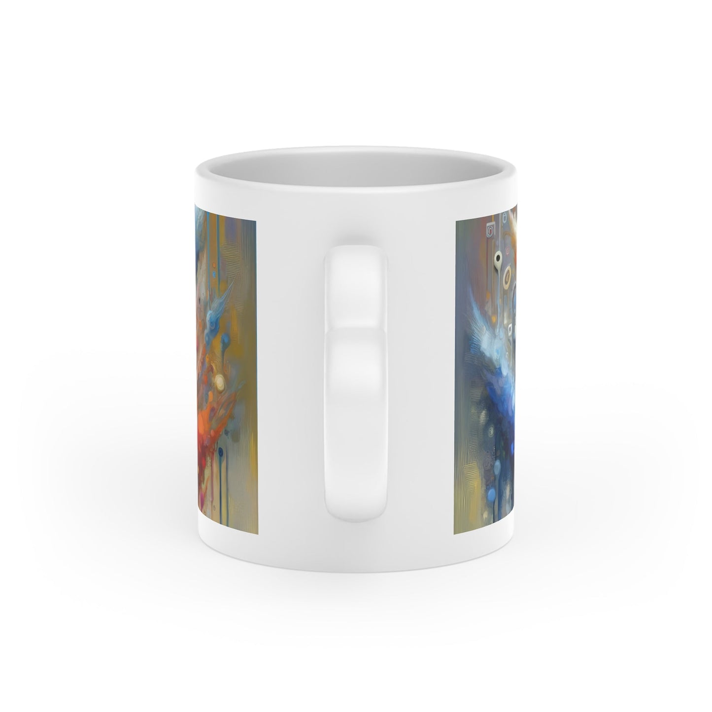 Digital Essence Revelation Heart-Shaped Mug - ATUH.ART
