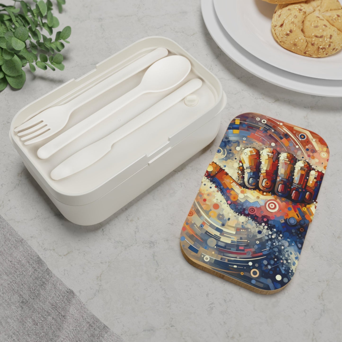 Digital Gratitude Nod Bento Lunch Box - ATUH.ART