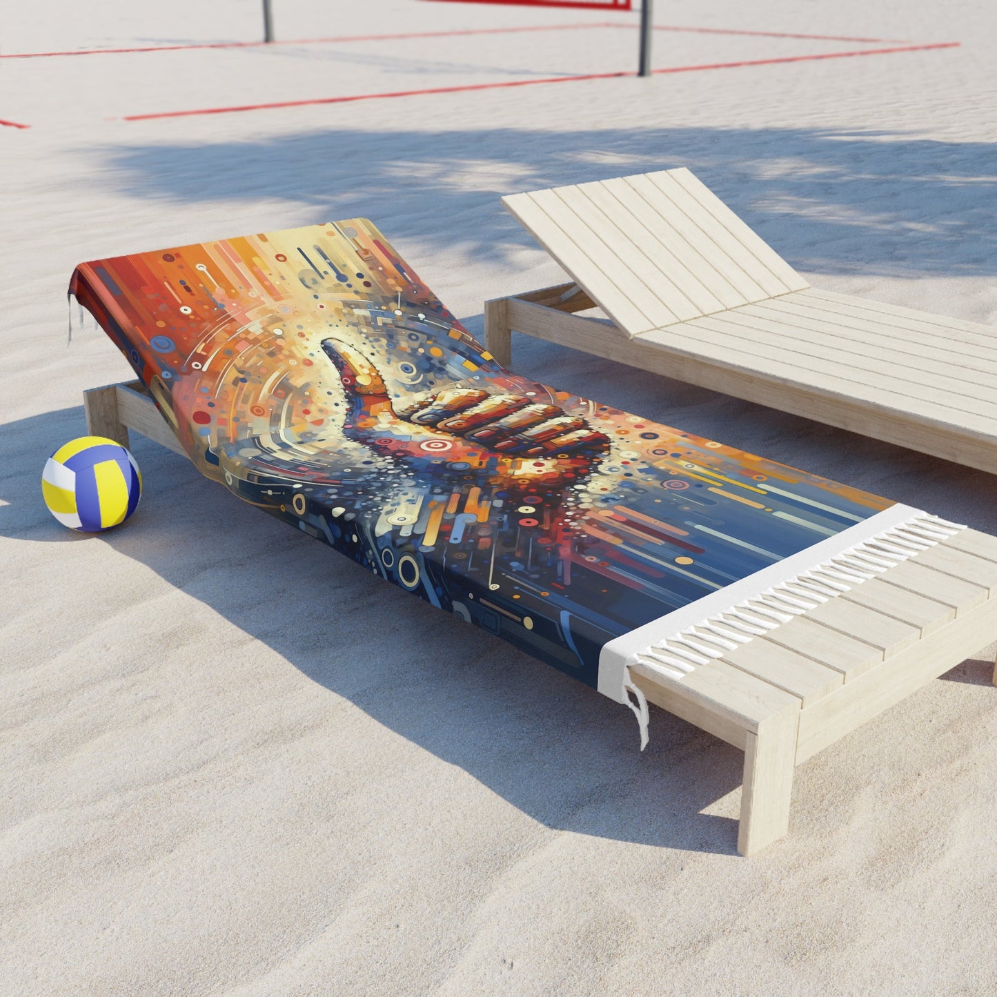 Digital Gratitude Nod Boho Beach Cloth - ATUH.ART