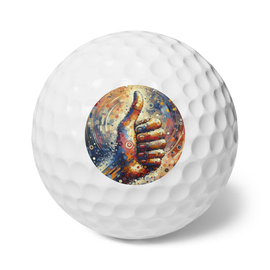 Digital Gratitude Nod Golf Balls, 6pcs - ATUH.ART