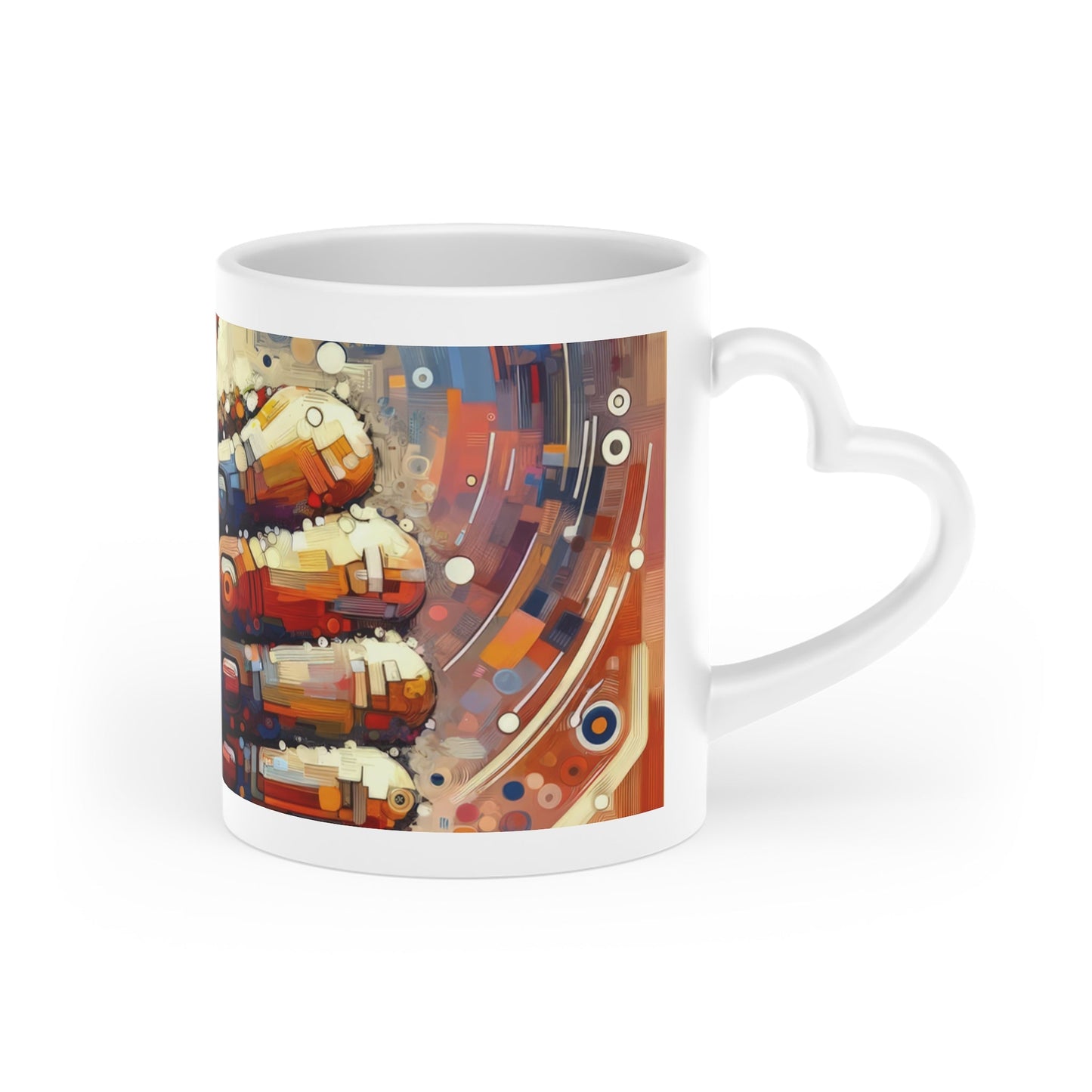 Digital Gratitude Nod Heart-Shaped Mug - ATUH.ART