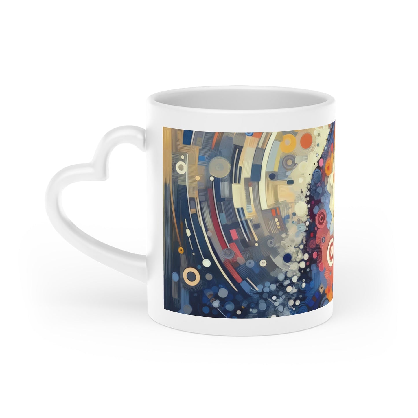 Digital Gratitude Nod Heart-Shaped Mug - ATUH.ART