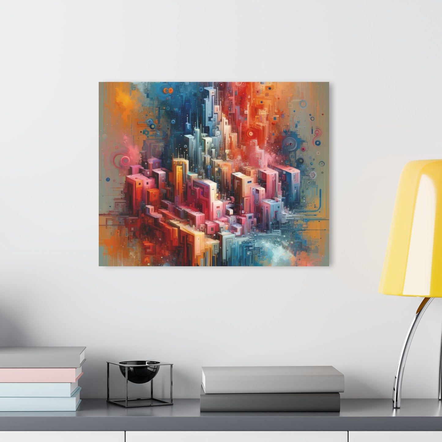 Digital Harmony Tachism Acrylic Prints (French Cleat Hanging) - ATUH.ART