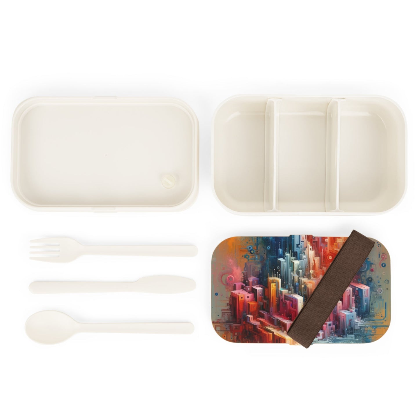 Digital Harmony Tachism Bento Lunch Box - ATUH.ART
