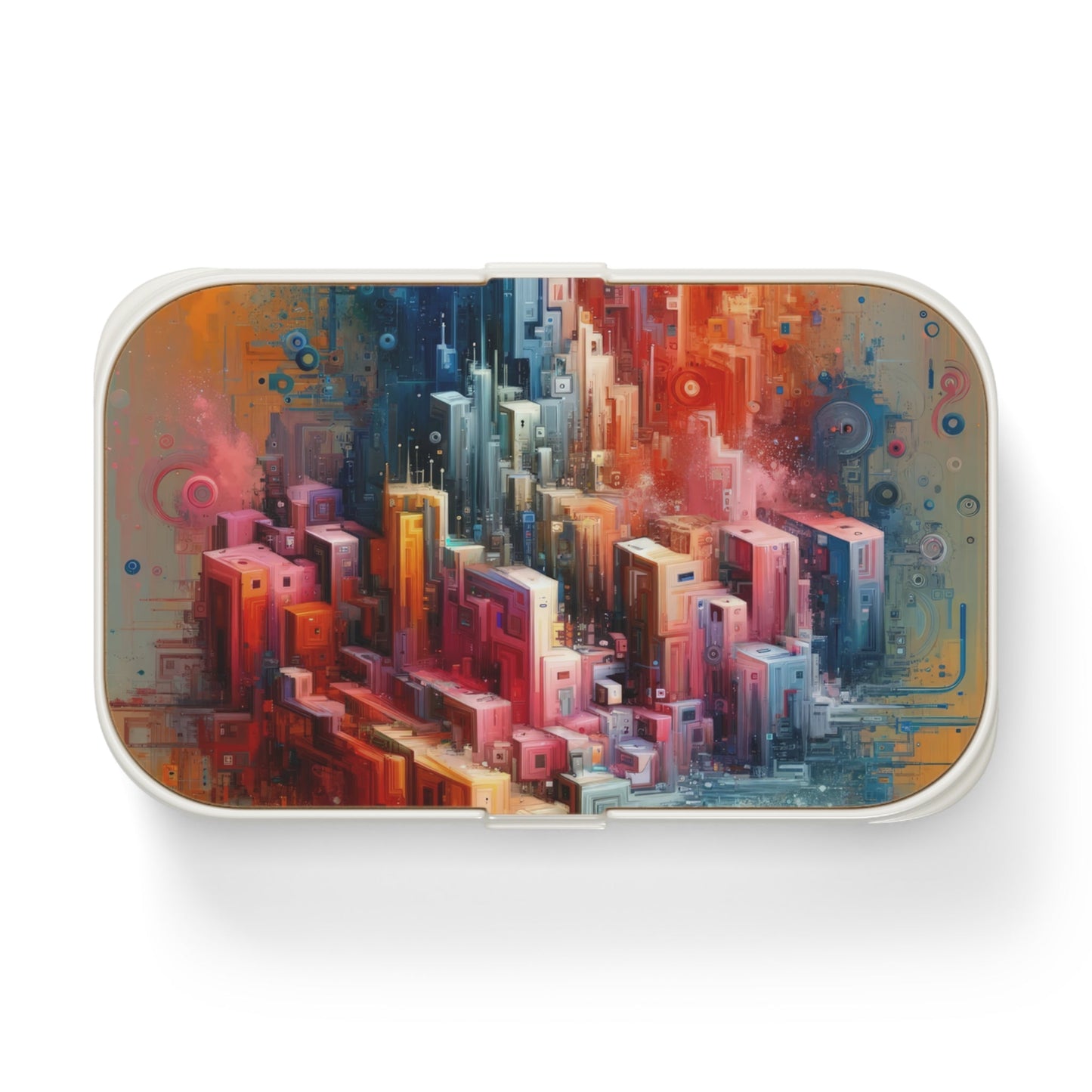 Digital Harmony Tachism Bento Lunch Box - ATUH.ART