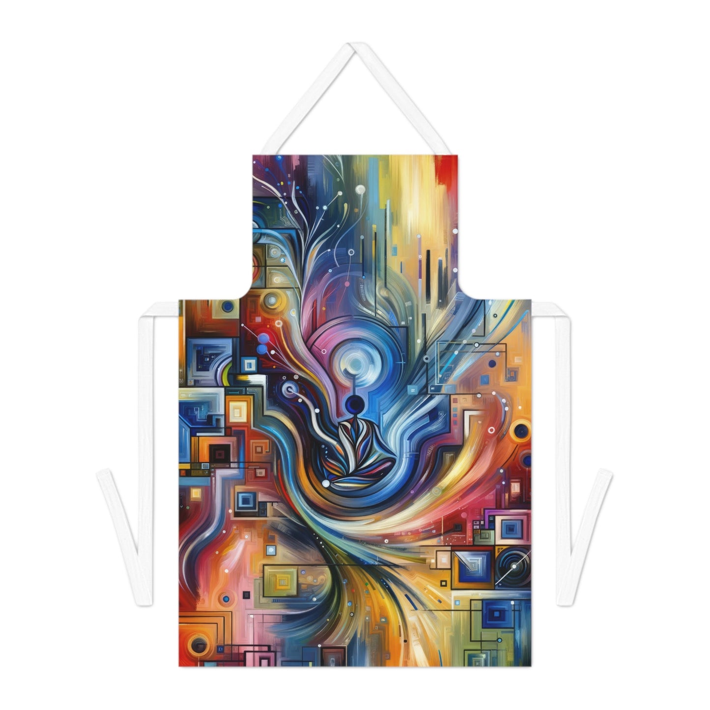 Digital Mindfulness Abstract Adult Apron (AOP) - ATUH.ART