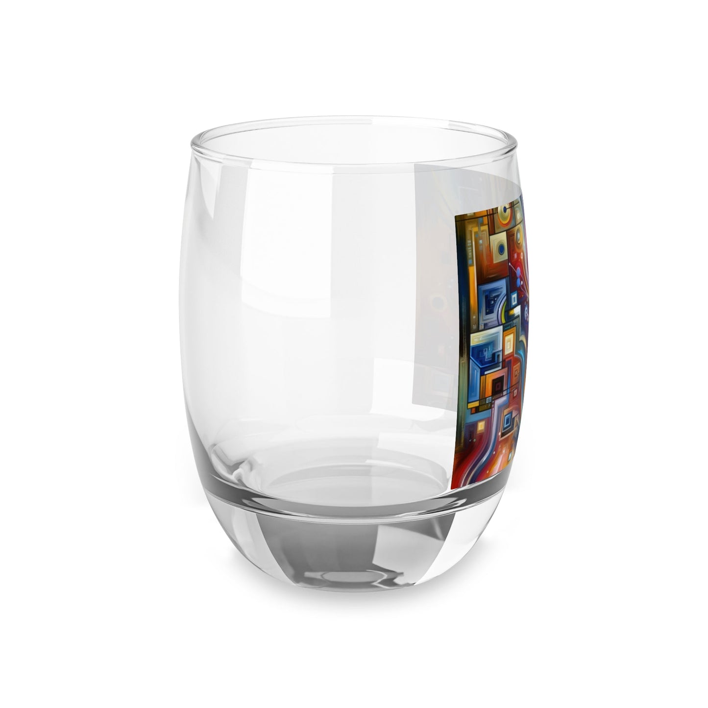 Digital Mindfulness Abstract Whiskey Glass - ATUH.ART