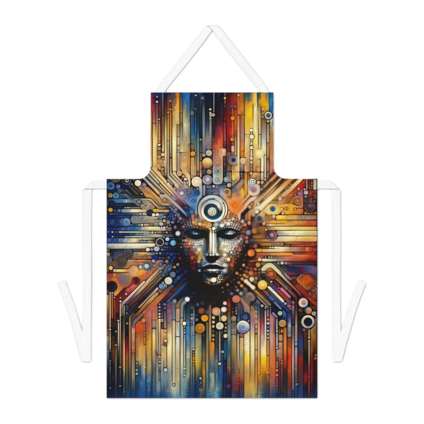 Digital Rhythm Tapestry Adult Apron (AOP) - ATUH.ART