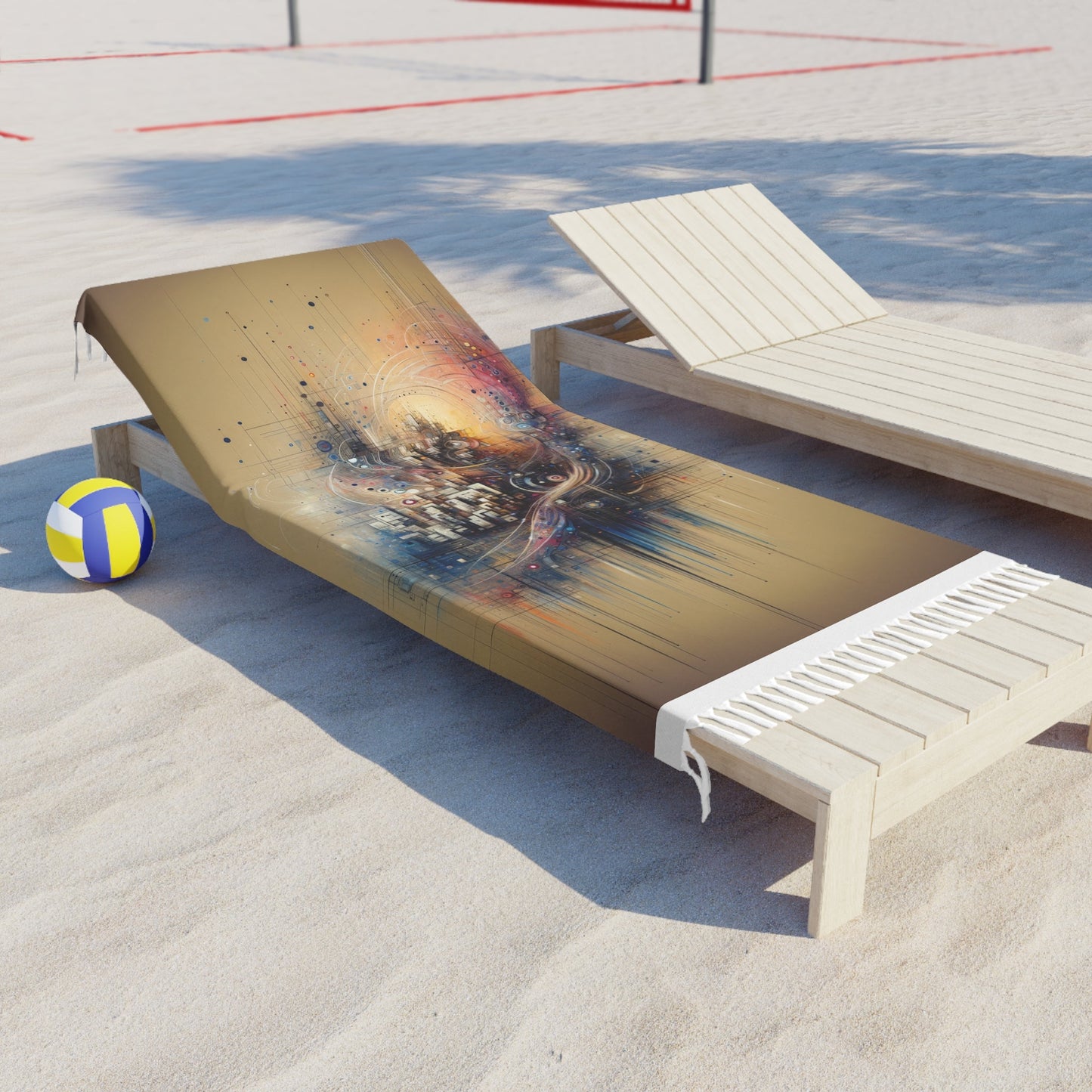 Digital Rhythmic Architecture Boho Beach Cloth - ATUH.ART