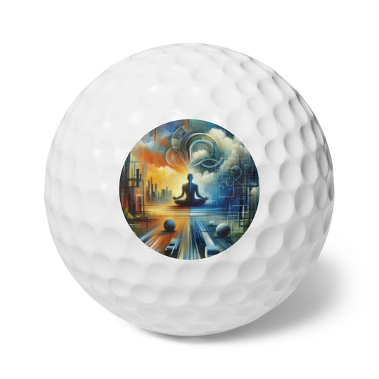 Digital Spiritual Journey Golf Balls, 6pcs - ATUH.ART