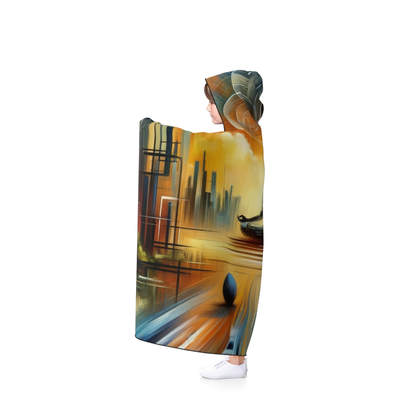 Digital Spiritual Journey Hooded Blanket - ATUH.ART
