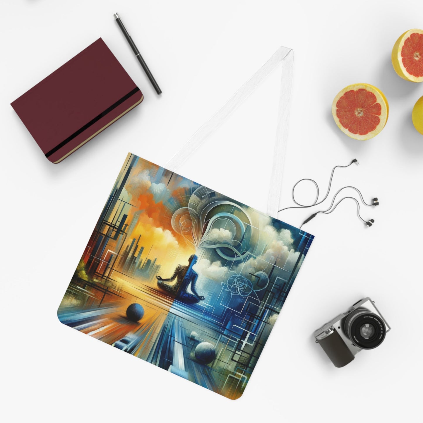 Digital Spiritual Journey Shoulder Tote Bag (AOP) - ATUH.ART