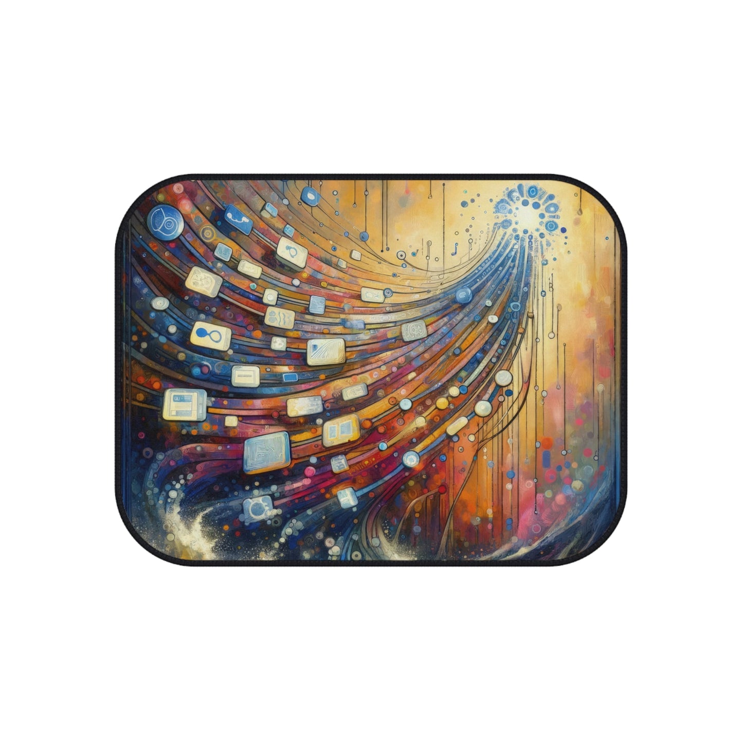 Digital Tapestry Weaving Car Mats (Set of 4) - ATUH.ART