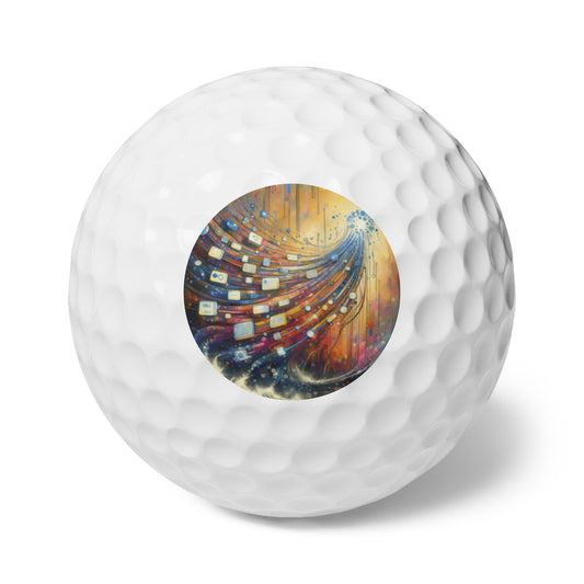 Digital Tapestry Weaving Golf Balls, 6pcs - ATUH.ART