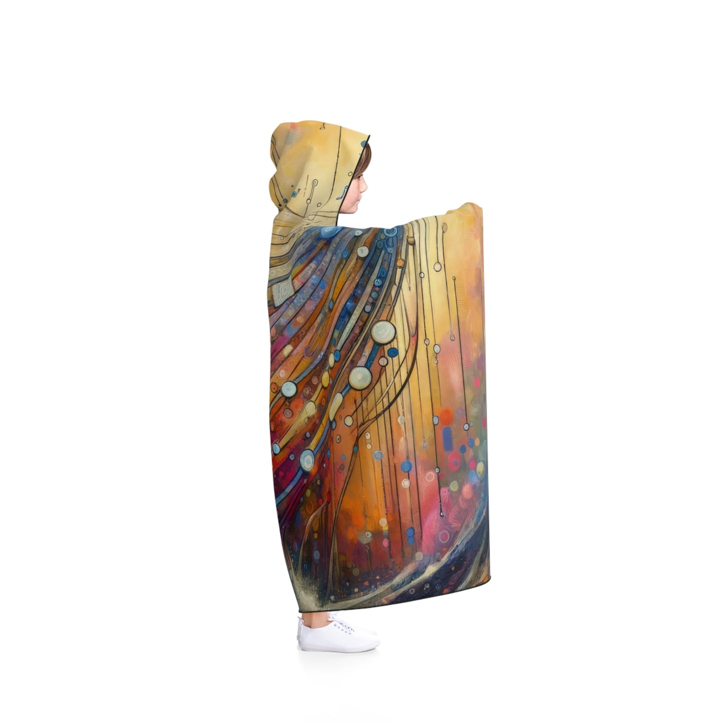 Digital Tapestry Weaving Hooded Blanket - ATUH.ART