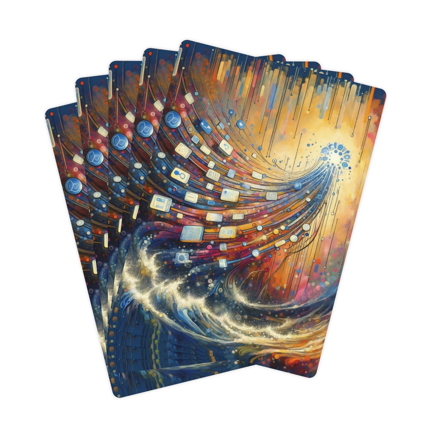 Digital Tapestry Weaving Poker Cards - ATUH.ART