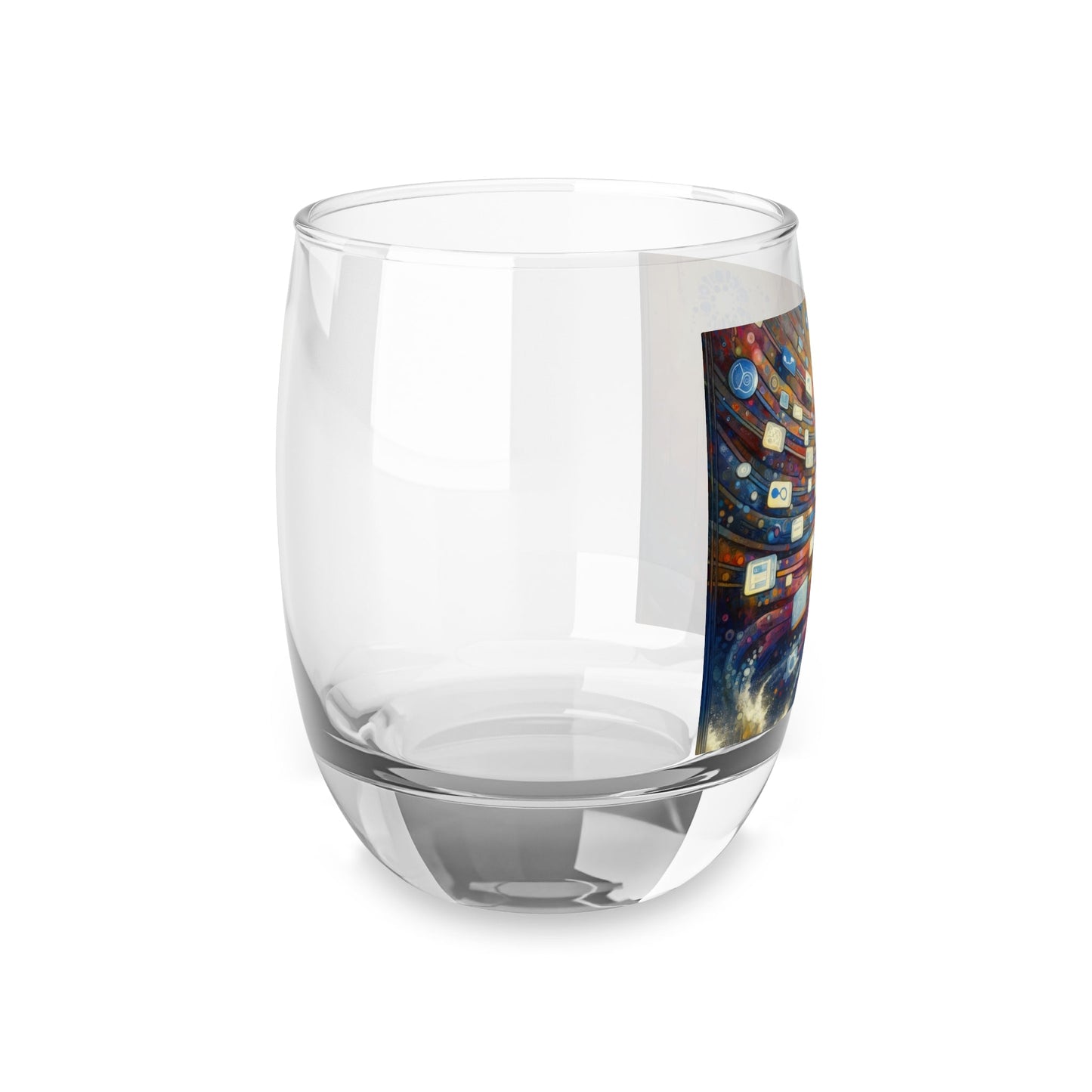 Digital Tapestry Weaving Whiskey Glass - ATUH.ART