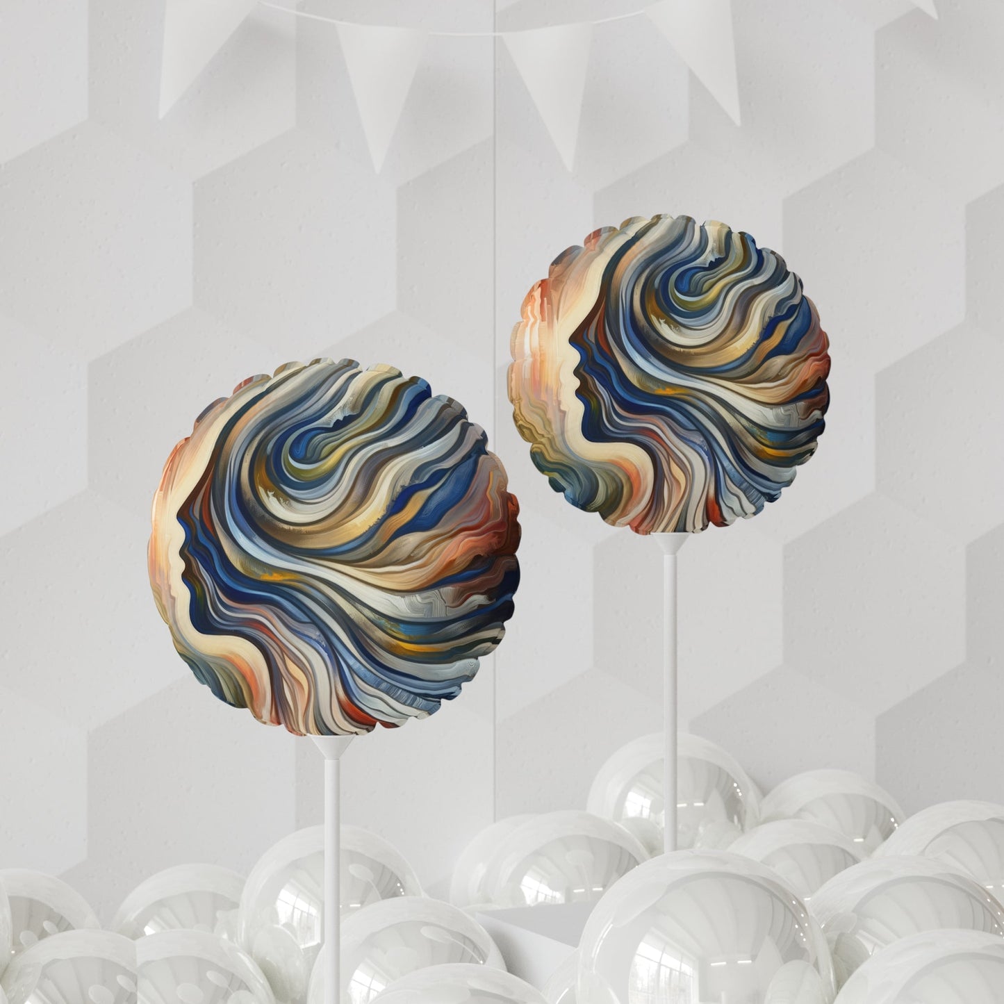 Diplomatic Emotional Currents Balloon (Round and Heart-shaped), 11" - ATUH.ART