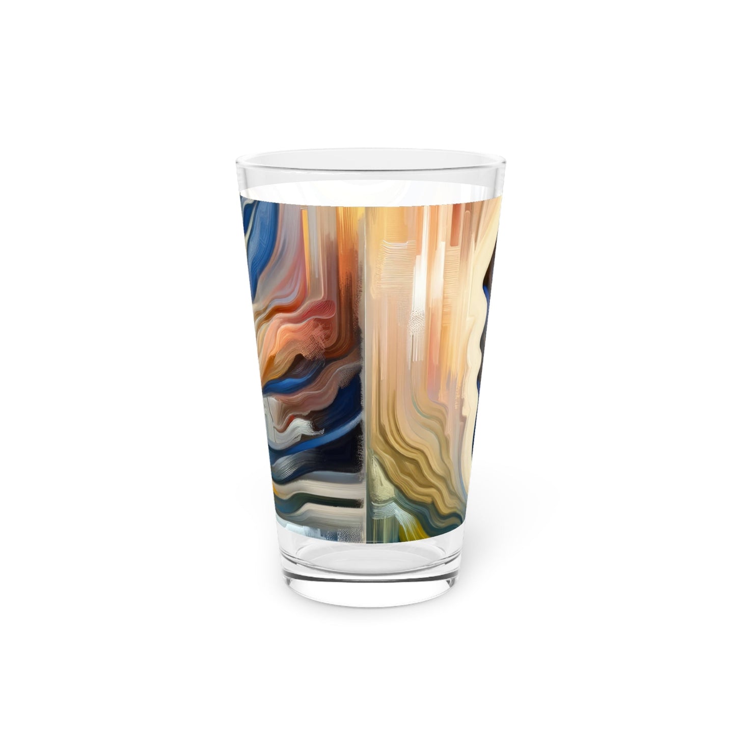 Diplomatic Emotional Currents Pint Glass, 16oz - ATUH.ART