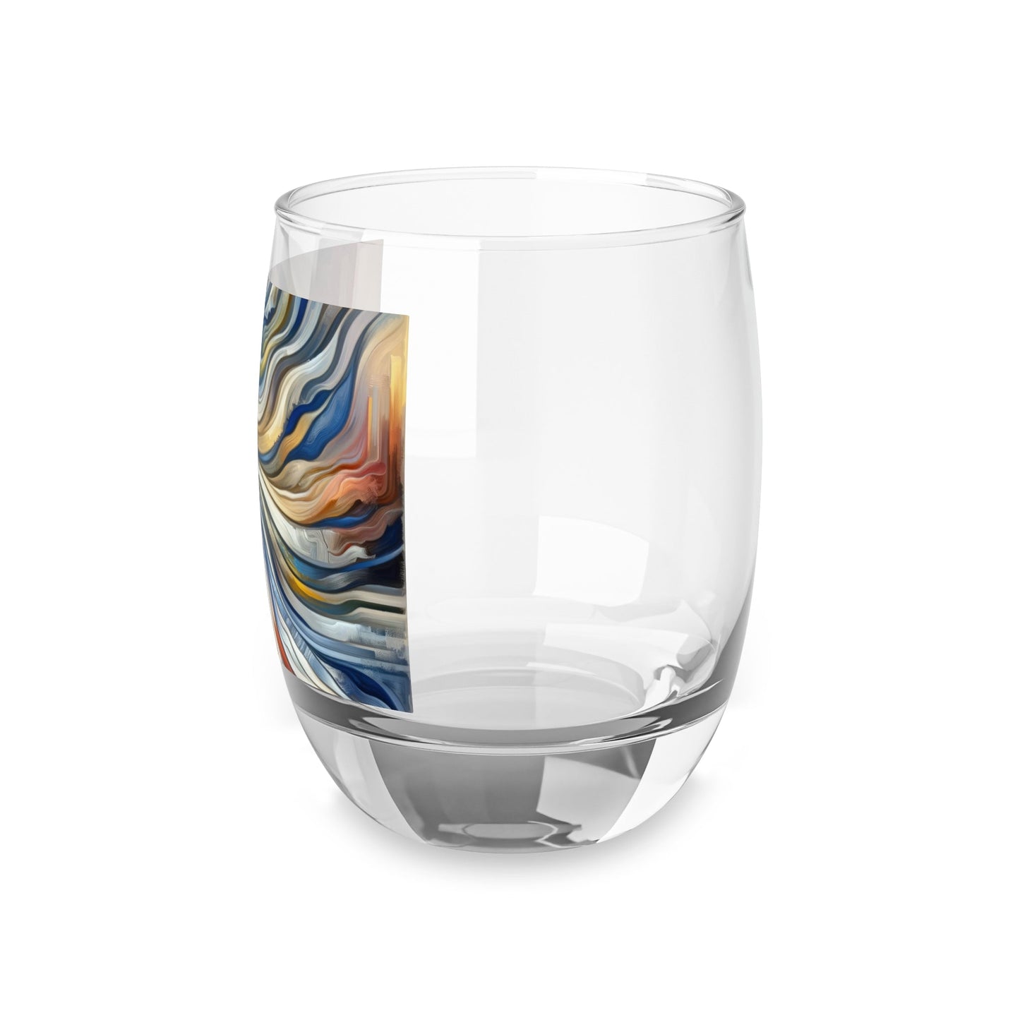 Diplomatic Emotional Currents Whiskey Glass - ATUH.ART