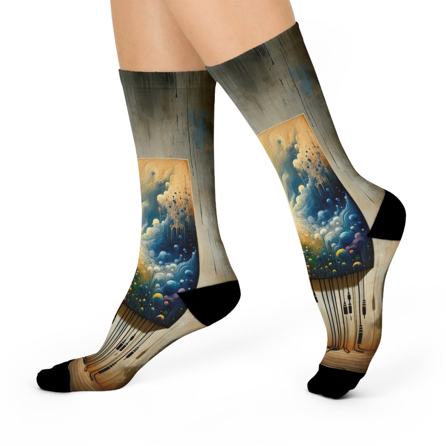 Disconnecting Harmonious Reconnection Cushioned Crew Socks - ATUH.ART