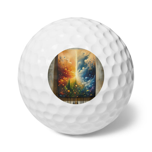 Disconnecting Harmonious Reconnection Golf Balls, 6pcs - ATUH.ART