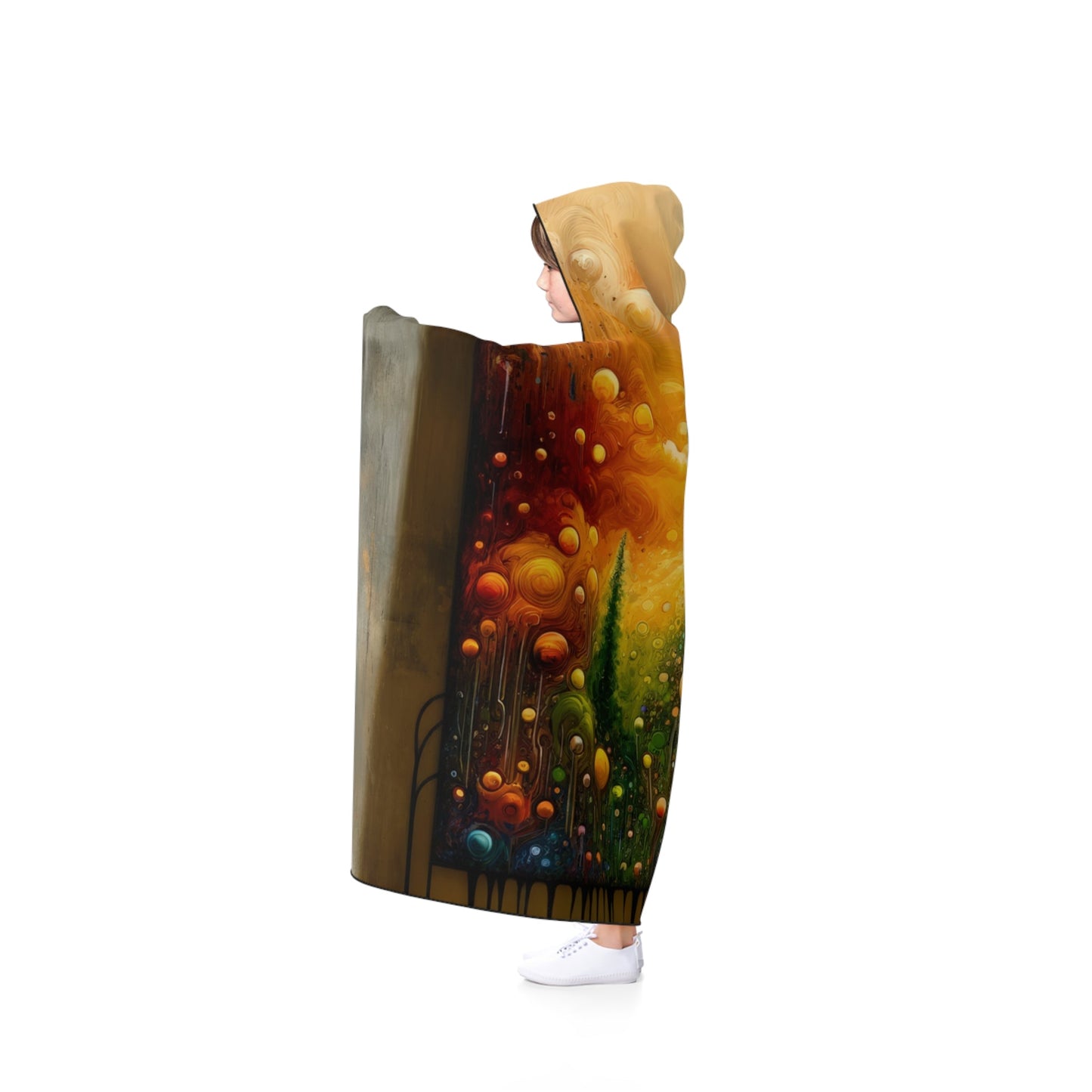 Disconnecting Harmonious Reconnection Hooded Blanket - ATUH.ART
