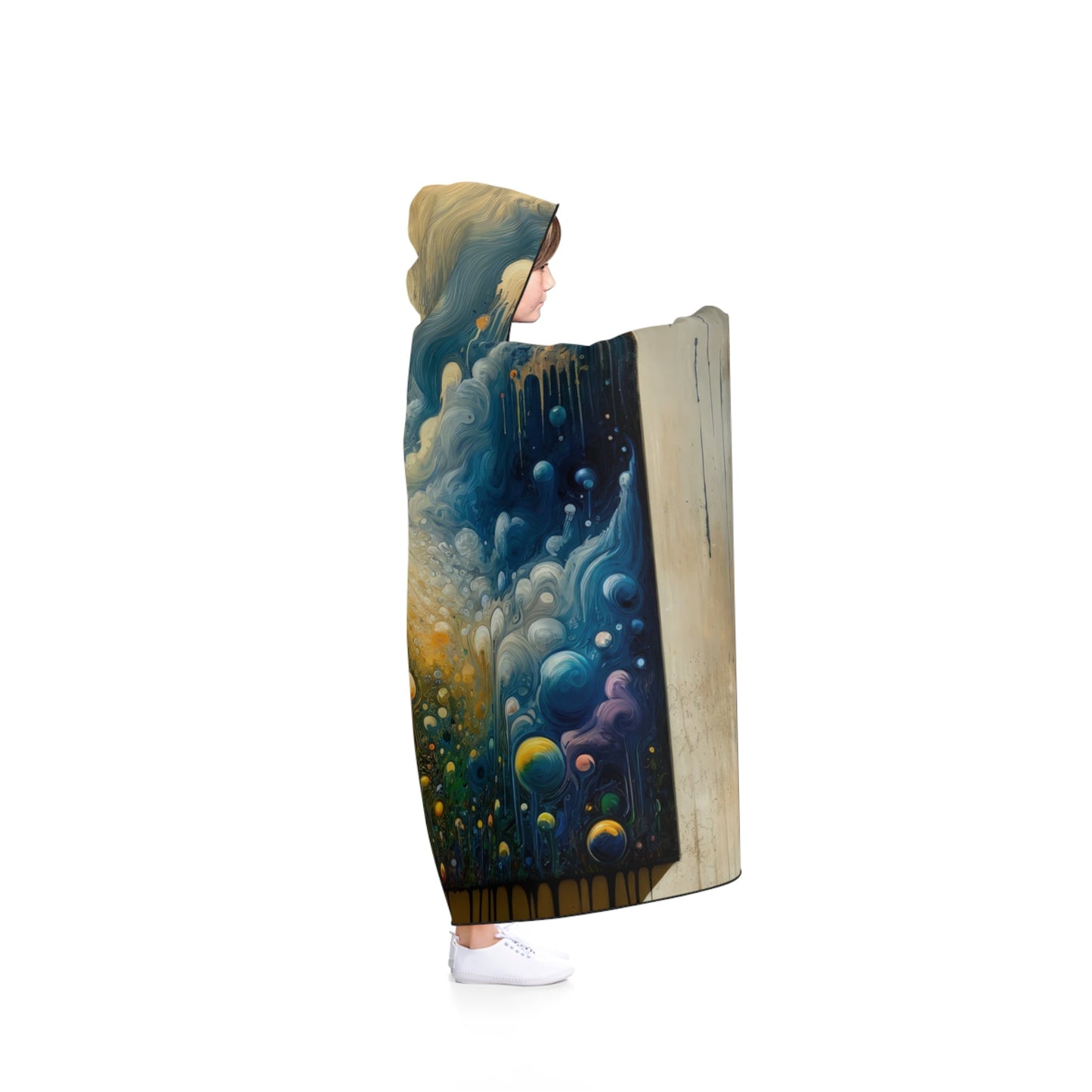 Disconnecting Harmonious Reconnection Hooded Blanket - ATUH.ART