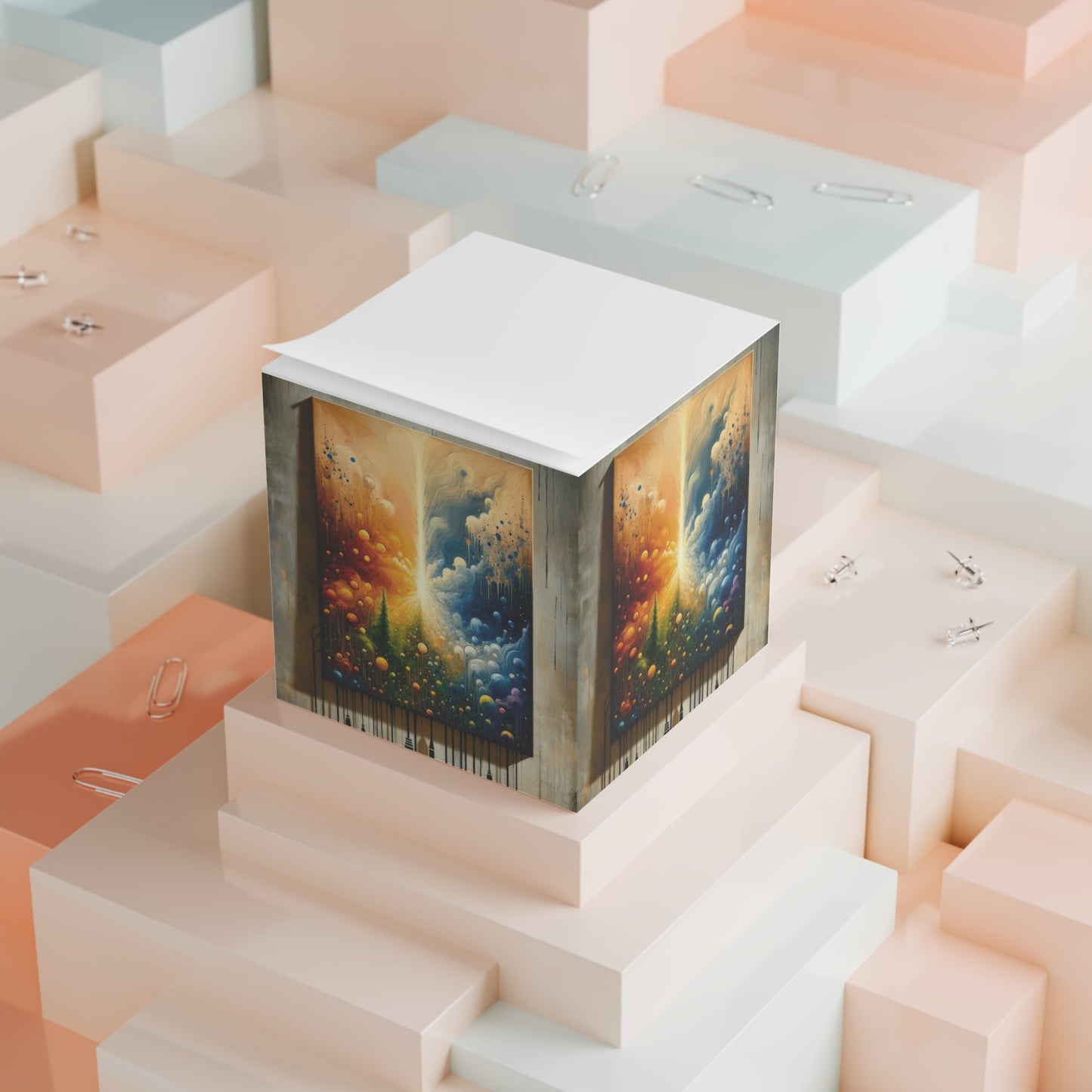 Disconnecting Harmonious Reconnection Note Cube - ATUH.ART