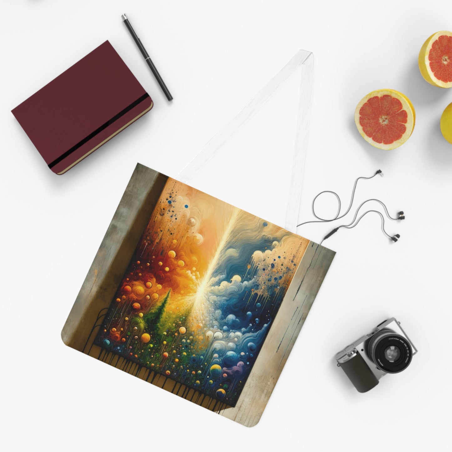 Disconnecting Harmonious Reconnection Shoulder Tote Bag (AOP) - ATUH.ART